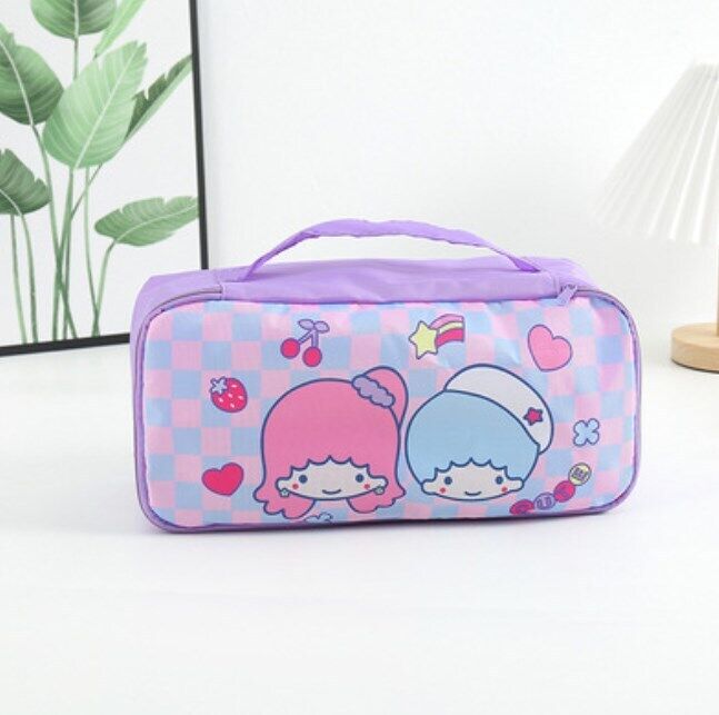Cartoon Portable Women's Underwear Storage Bag Travel Cosmetics Storage