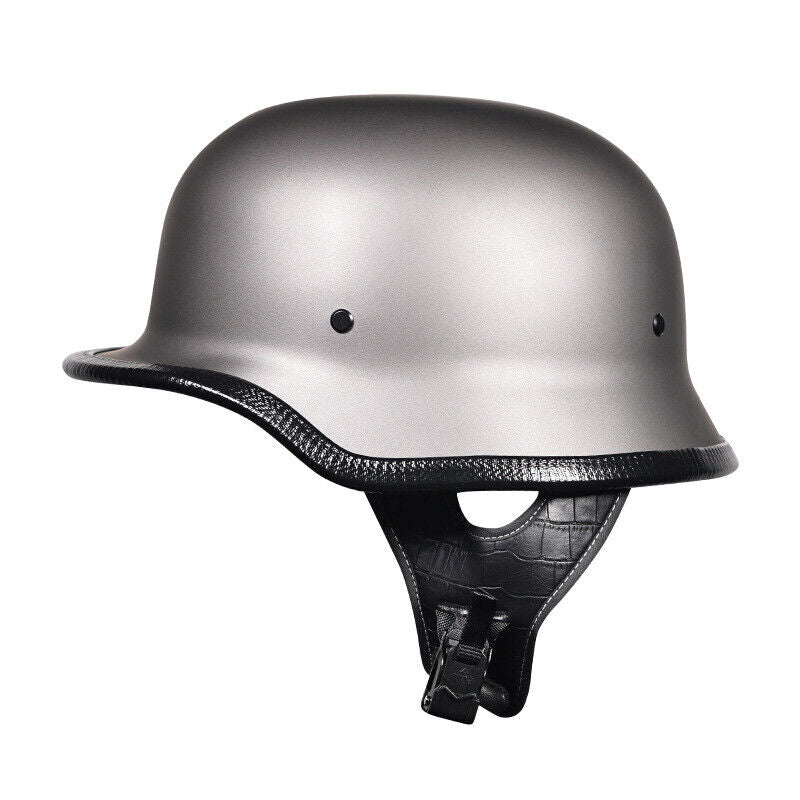 Retro Motorcycle Helmet Steel German Helmet Men Women Half Ladle Shaped Helmet