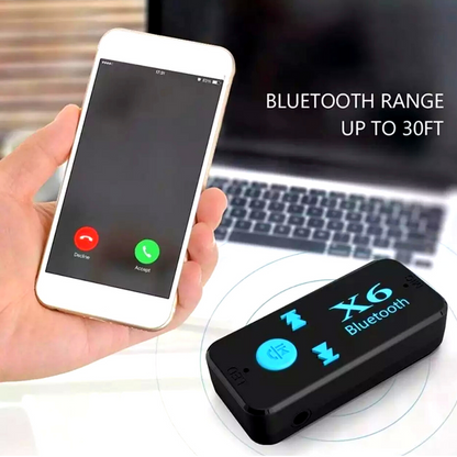 Receptor de audio inalámbrico auxiliar para coche Bluetooth adaptador transmisor