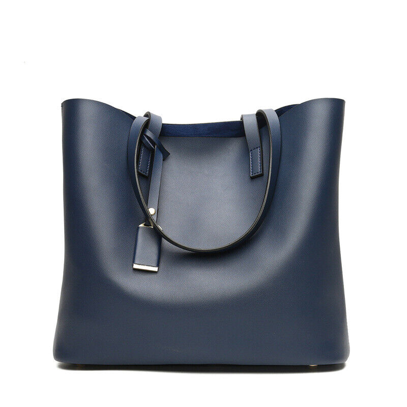 Fashion Women PU Leather Satchel Tote Handbag Large Capacity Travel Shoulder Bag