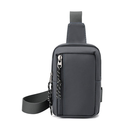 Men Women Unisex Sling Bag Chest Cross Body Travel Sport Shoulder Backpack Nylon