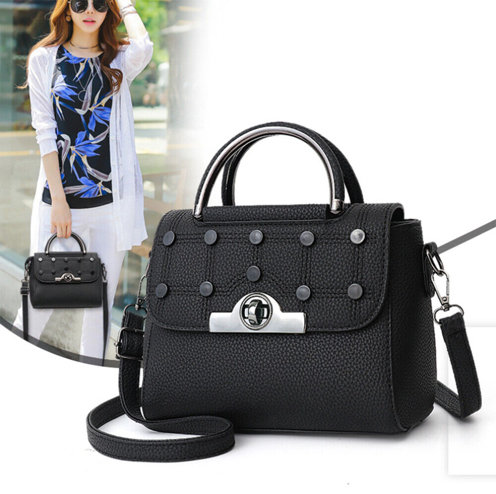 New Women's Ladies Shoulder Bag Faux Leather Handbags Cross Body Tote Bag Purse