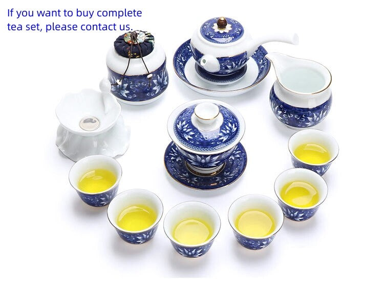 One Cup Blue And White Porcelain Tea Cup Chinese Kungfu Tea Cup Ceramic On Sales
