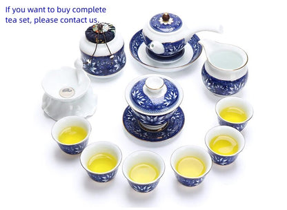 One Cup Blue And White Porcelain Tea Cup Chinese Kungfu Tea Cup Ceramic On Sales
