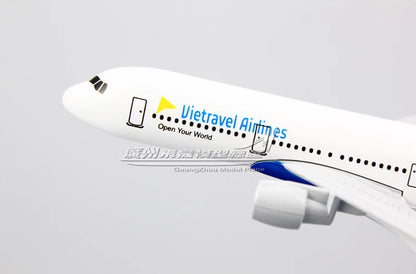 16CM Vietravel Airlines AIRBUS A321 Passenger Airplane Diecast Aircraft Model
