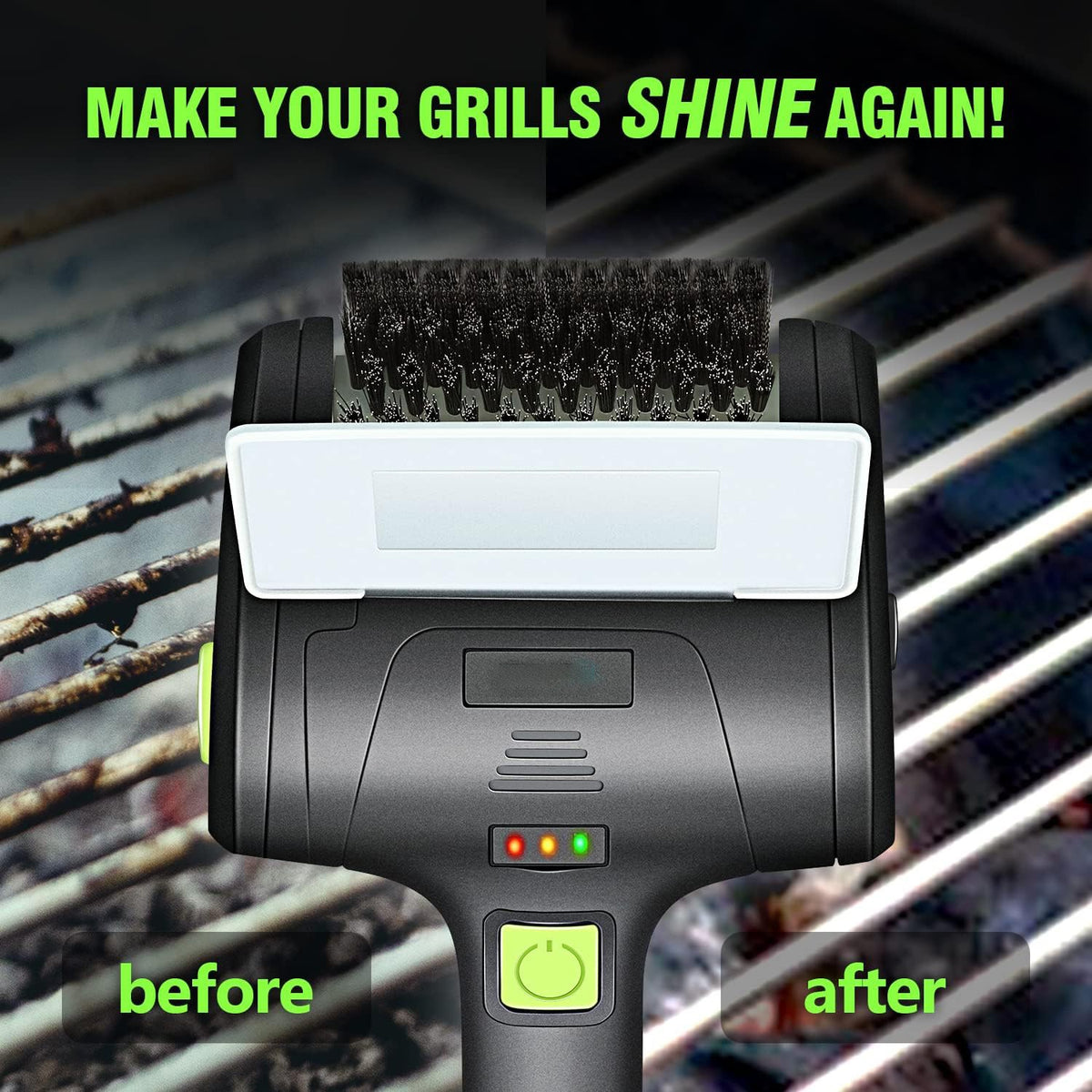 Cordless Electric Grill Cleaning Brush - Rechargeable BBQ Cleaning brush