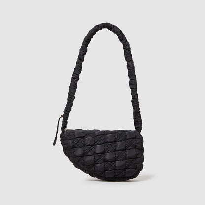 Nylon Pleated Light Handbags Purses Drawstring Crossbody Underarm Shoulder Bag