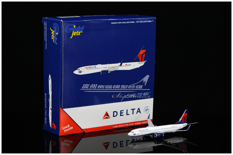 1:400 GeminiJets DELTA BOEING 737-800 Passenger Plane Diecast  Aircraft Model