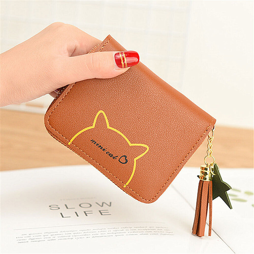 Fashion Small Women Zipper Wallet Leather Coin Bag Credit Card Mini Purse Clutch