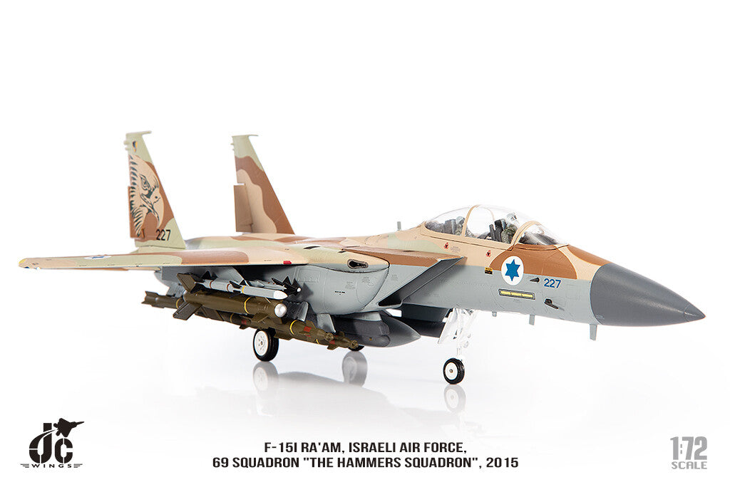 1:72 JC Wing F-15I RA'AM.ISRAELI AIR FORCE.2015 Fighter Diecast Aircraft Model