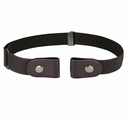 Men Women Buckle-free Elastic Invisible Waist Belt for Jeans No Bulge Hassle