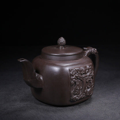 Chinese Yixing Zisha Clay Handmade Exquisite Teapot （鱼跃龙门 底款：邵景南）