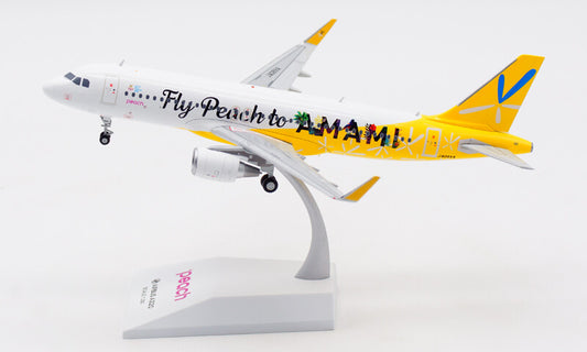 1:200 JC Wings Fly Peach to AMAMI AIRBUS A320 Airplane Diecast Aircraft Model