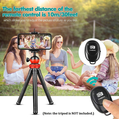 1~10x Camera Shutter Wireless Bluetooth Button Remote Control for Android Apple