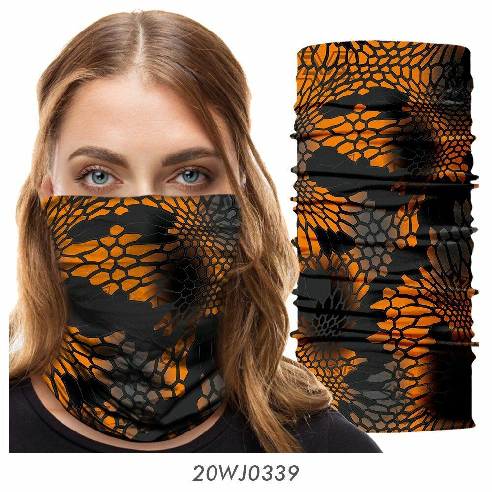 Neck Gaiter Bandana Buff Hiking Camping Hunting Tube Scarf Headwear Mask 50*25CM