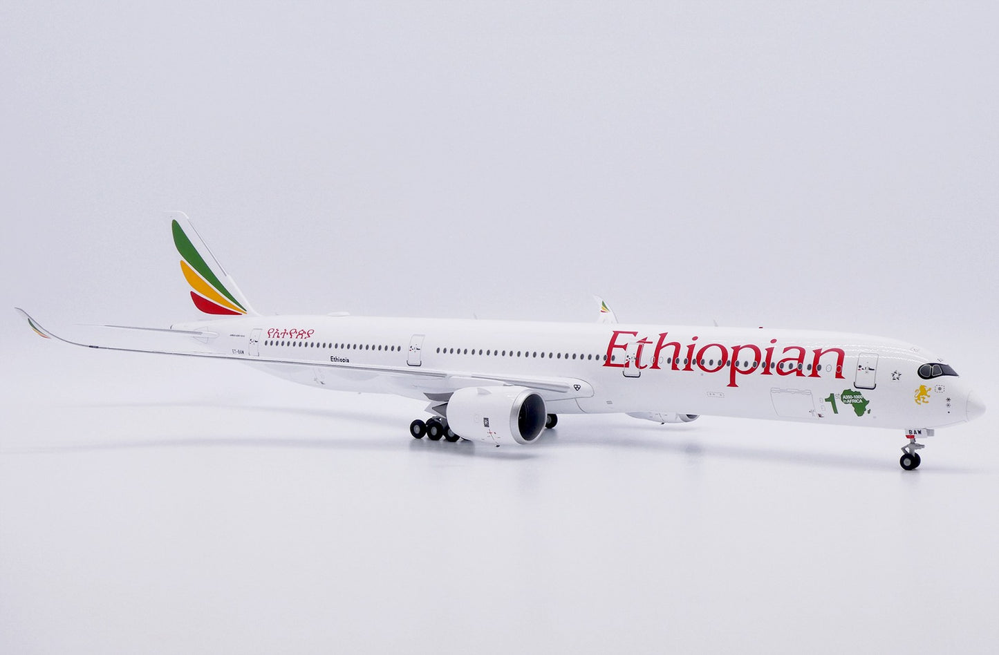 1:200 JC Wings Ethiopian Airlines Airbus A350-1000 Passenger Diecast Plane Model