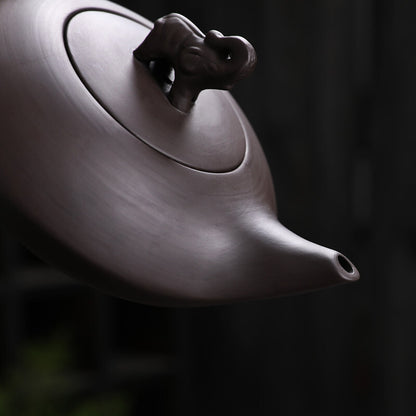210ML Original Purple Sand Yixing Zisha Pottery Elephant Animal Tea Pot Teapot
