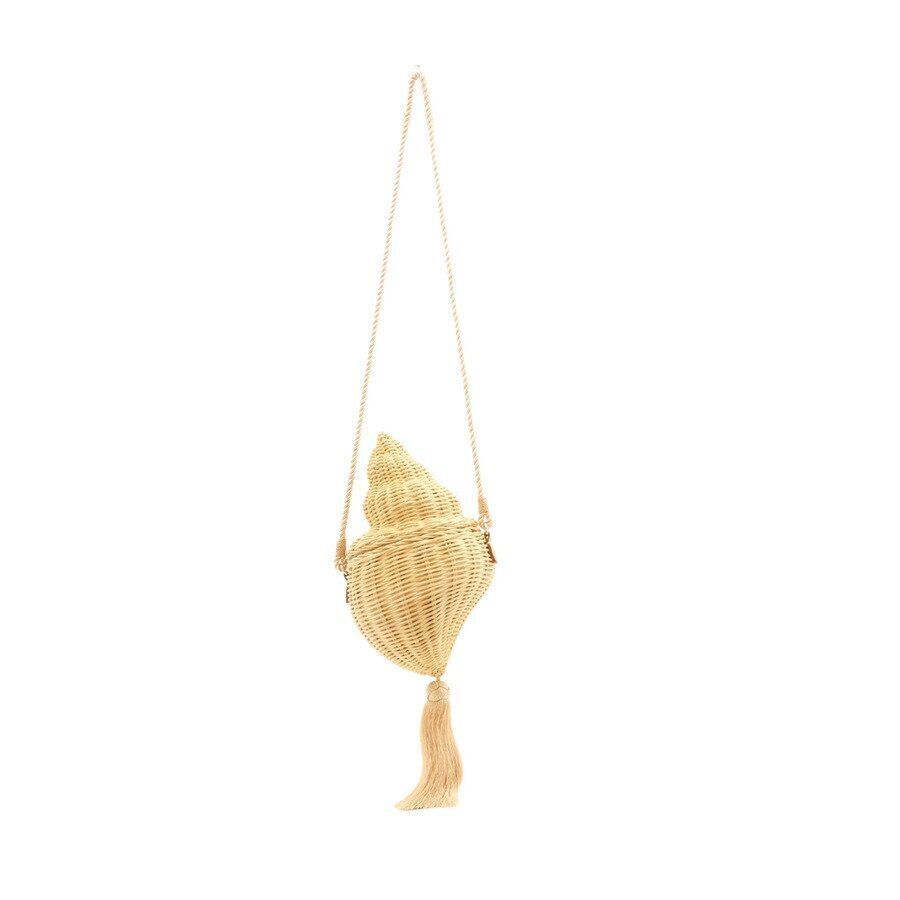 Thick Chains Women Shoulder Bag Woven Handbags Summer Beach Straw Bag Purse 1 PC