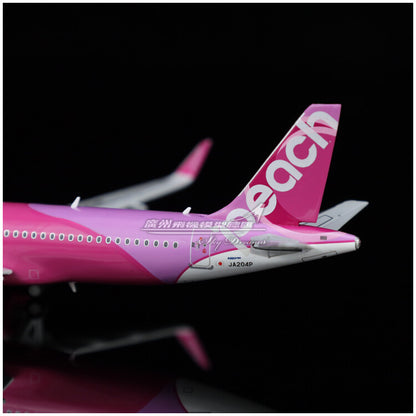 1:400 JC Wings Peach AIRBUS A320neo Passenger Airplane Diecast Aircraft Model