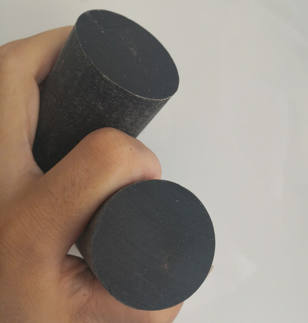 2 Pcs 3.5x9CM Natural Water Buffalo Horn Rod Roll Cylinder Dowels Handle Tool