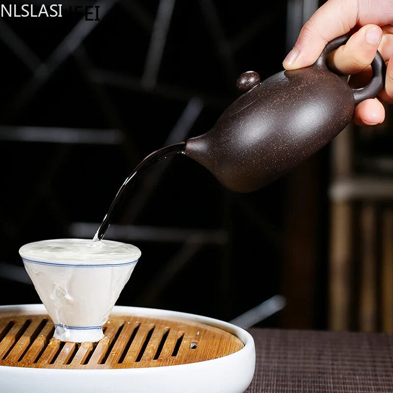 Chinese Yixing Teapot Purple Clay Pot Handmade Dahongpao Oolong Tea Set 150ml