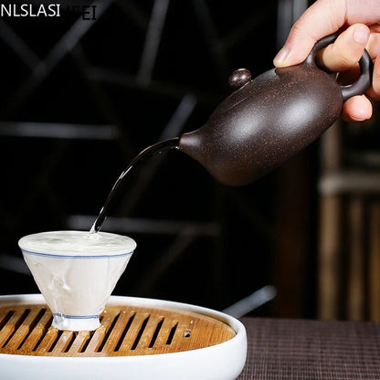 Chinese Yixing Teapot Purple Clay Pot Handmade Dahongpao Oolong Tea Set 150ml