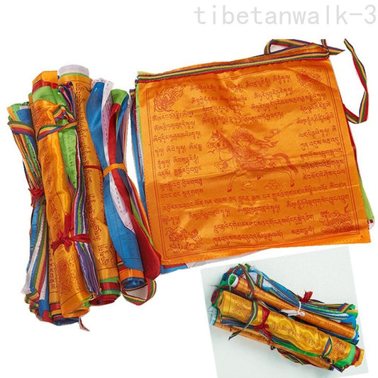 Religious Flags Tibetan Buddhist Supplies Colour Print Prayer Flag