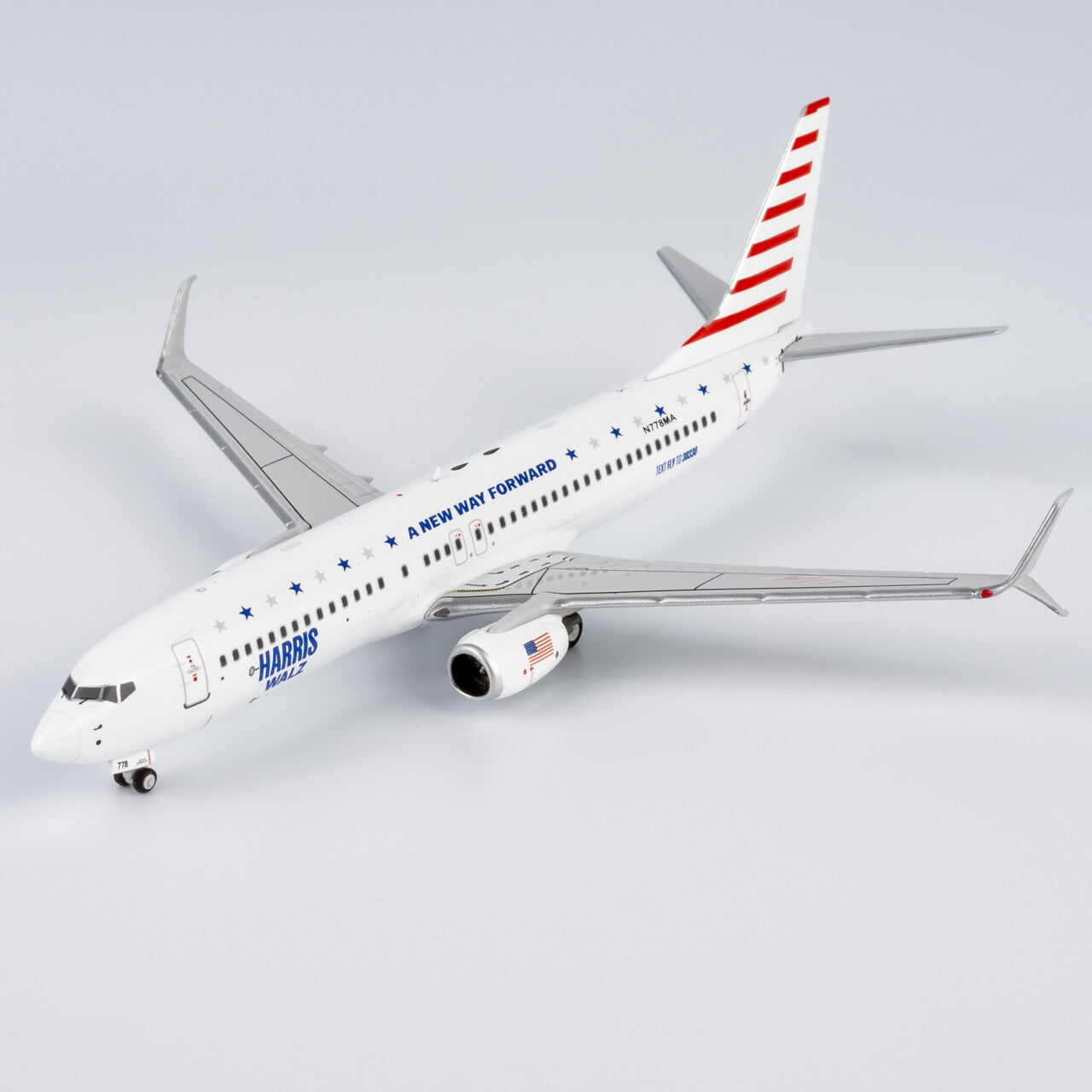 1:400 NGmodels KaiserAir Boeing 737-800 Passenger Airplane Diecast Model