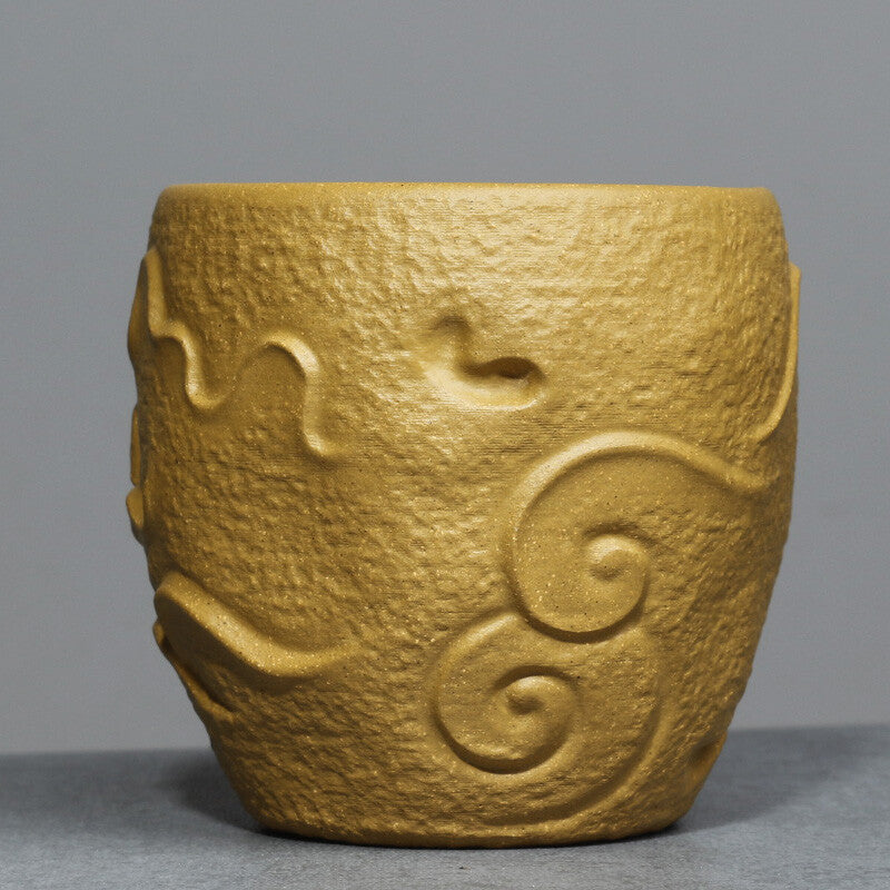 Yixing Purple Sand Handmade Raw Ore Gold Section Mud Gold Jade Mantang Tea Cup