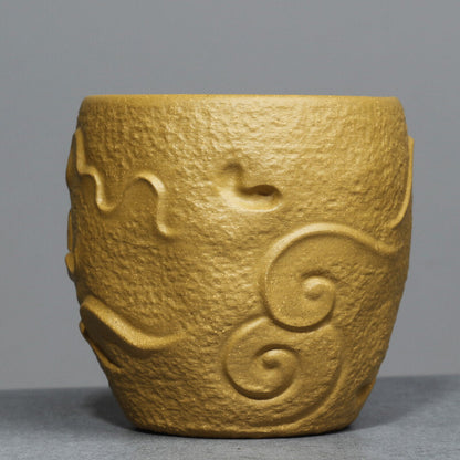Yixing Purple Sand Handmade Raw Ore Gold Section Mud Gold Jade Mantang Tea Cup