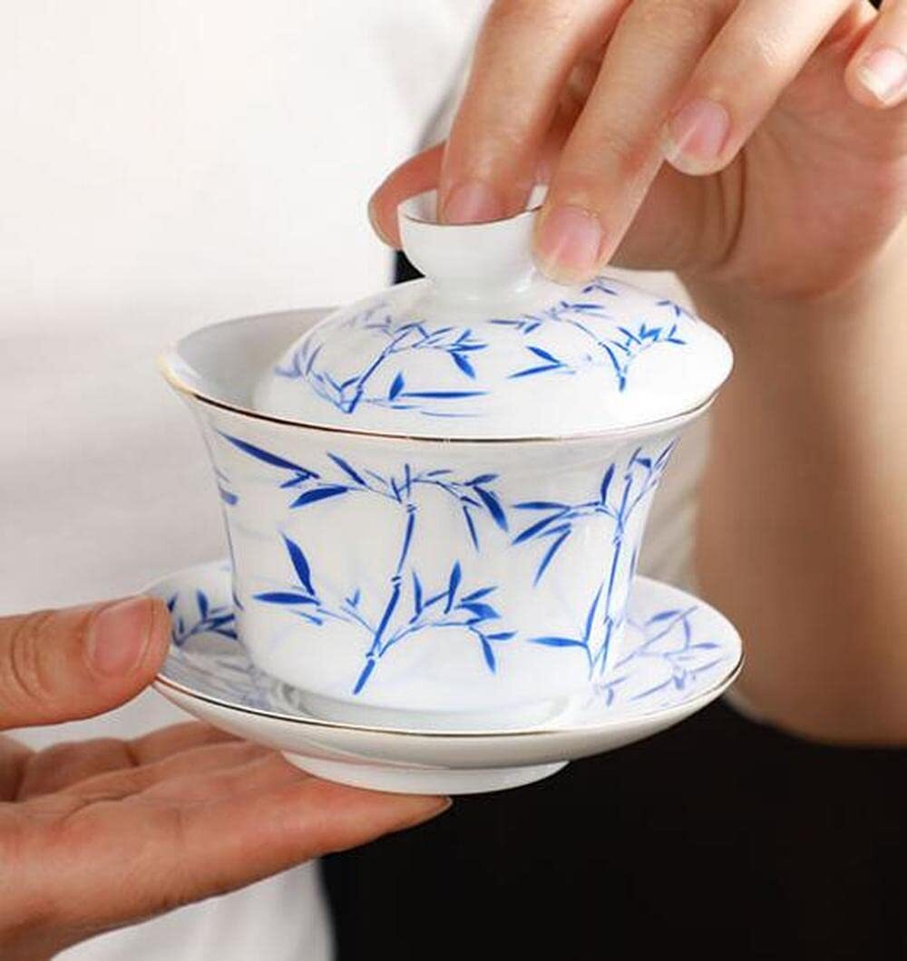 180ml Gaiwan Hand Painted Kung Fu Tea Set Ceramic Household Tea Cup Bowl Tureen