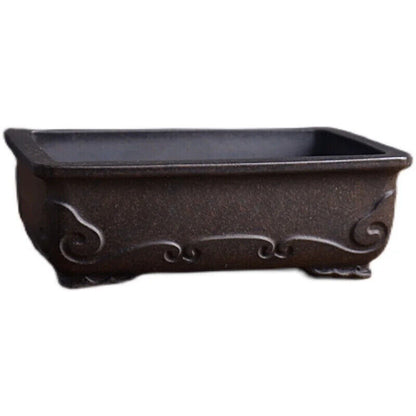 Ceramic Bonsia Flower Pot Garden Decoration Redware