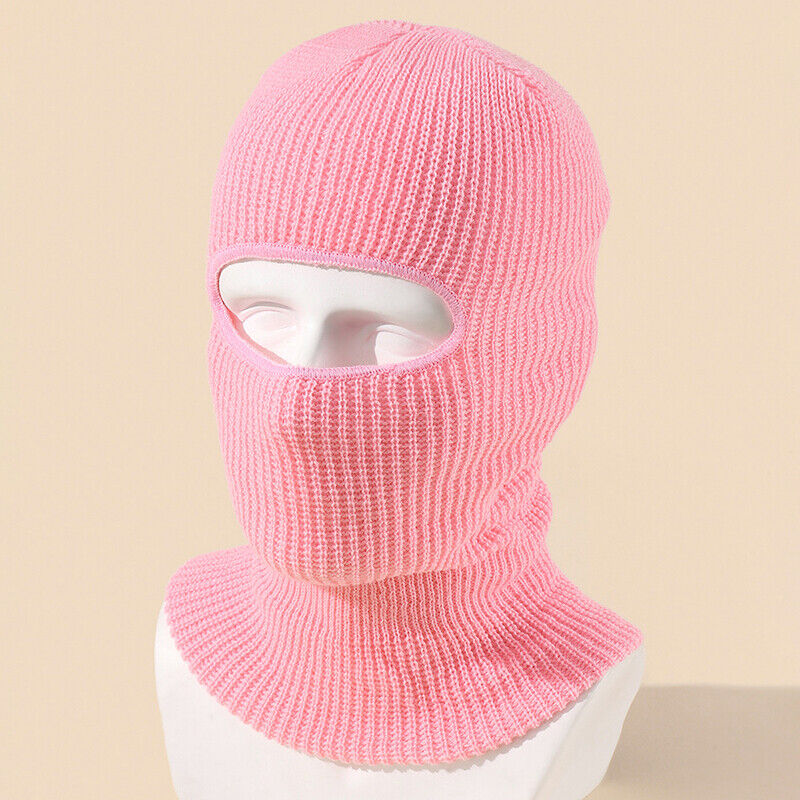 Fashion 1-Hole Ski Hat Knitted Face Cover Winter Butterfly Cloth Sticker