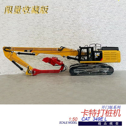 1:50 CAT349EL Piling Machine Excavator Construction Equipment Diecast Model