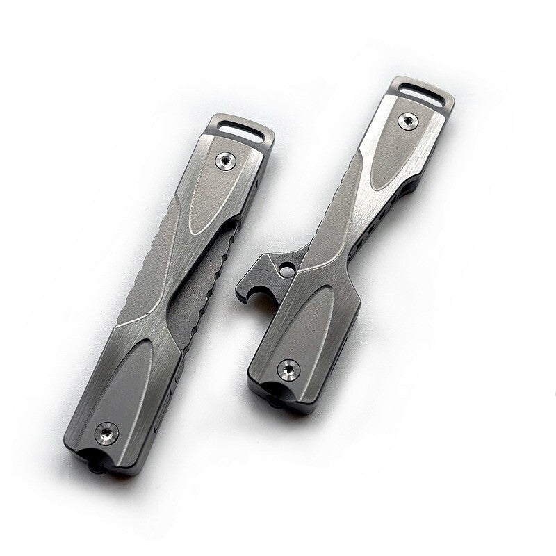 Stainless Steel Bottle Opener EDC Keychain Fidget Decompression Toy Pocket Tool