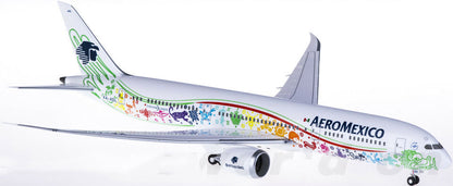 1:200 32CM Hogan AEROMEXICO BOEING 787-9 Passenger Airplane ABS Plastic Model
