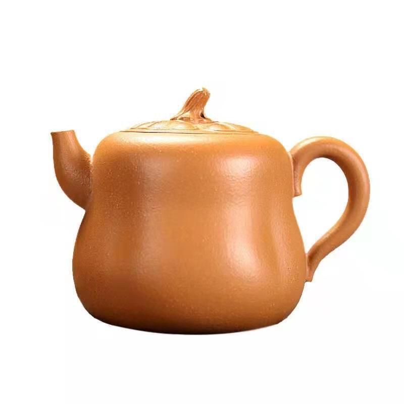 Chinese yixing zisha duan clay tea pot marked calabash design pot teapot