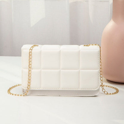 Synthetic Leather Shoulder Bag Chain Rhomboid Crossbody Purse Handbags Phone Bag