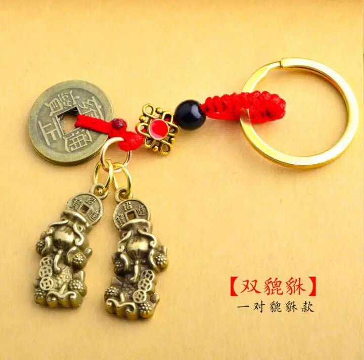 Alloy Copper Coin Mythical Wild Chinese Zodiac Pure Copper Gourd Feng Shui Luck