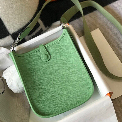 2022 NEW Women's Bucket Bag Handbag Hollowed Crossbody Bag Leather