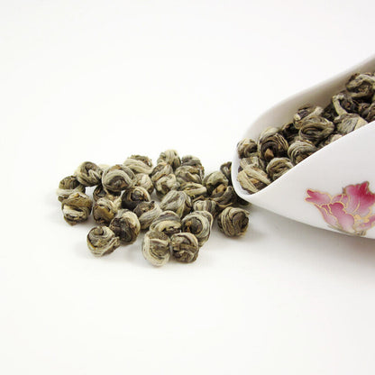 Jasmine flower Dragon Pearl China GREEN TEA balls Loose Leaf,mo li long zhu tee