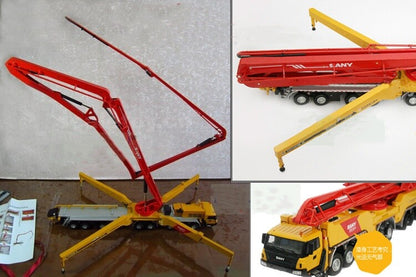 1:50 SANY 86M TUCK MOUNTED CONCRETE PUMP Constuction Equipment Diecast Model