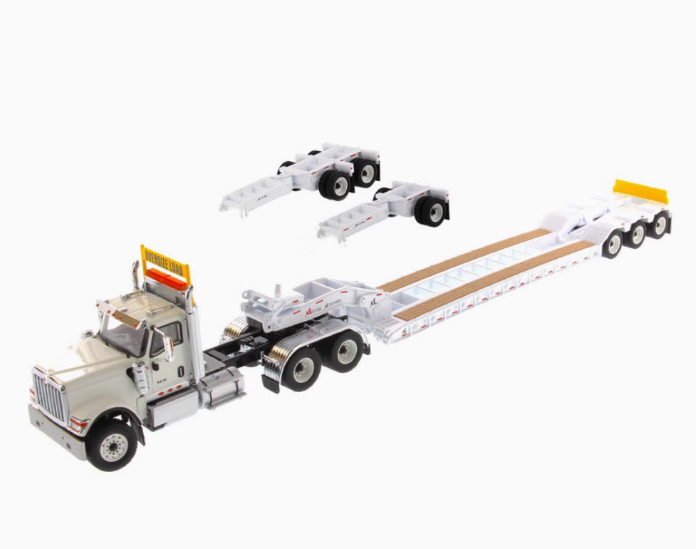 1:50 DM International Trailer Container Lowboy Trailer Diecast Tractor Model