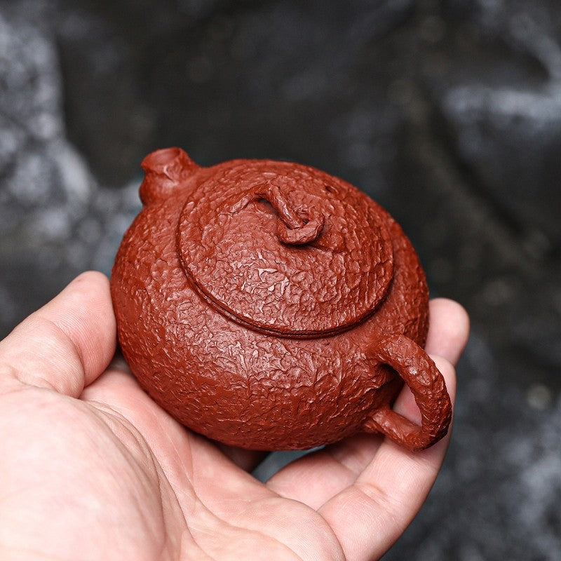 Original Dahongpao Clay Teapot Handmade Yixing Zisha "Clown" Style Kungfu Teapot