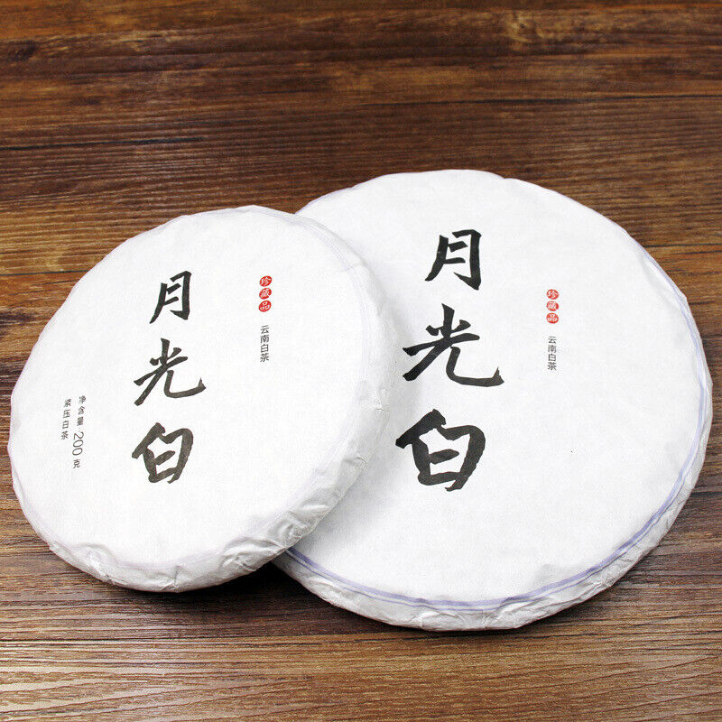 200g Healthy Moonlight White Pu-Erh Tea Cake Yunnan Aged Pu'er Organic Tea