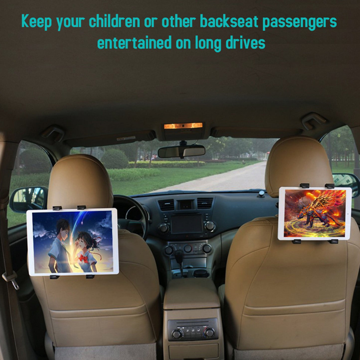 Adjustable Car Seat Headrest Mount Holder For iPad For Samsung GPS 7-10" Tablet