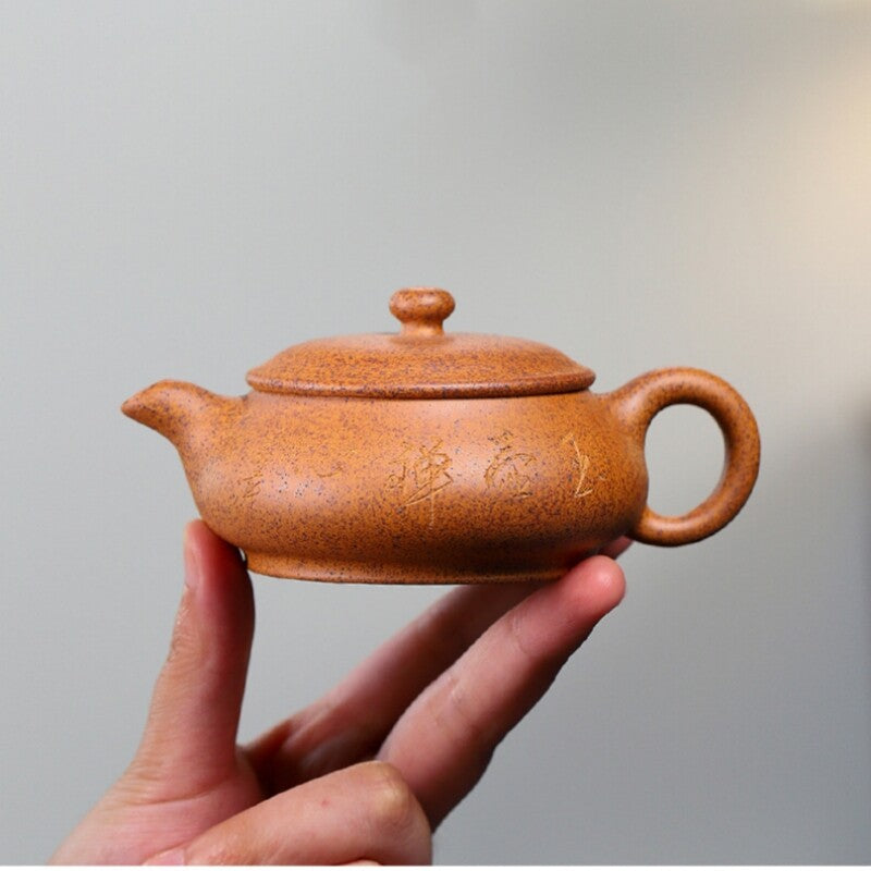 On Sales Marked Tea Pot Real Yixing Zisha High Temperature Duan Clay Kungfu Pot