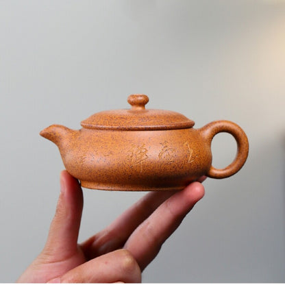 On Sales Marked Tea Pot Real Yixing Zisha High Temperature Duan Clay Kungfu Pot