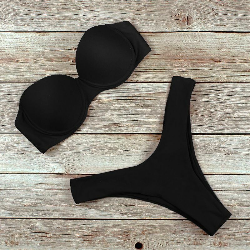 Women Swimsuit Sexy High Waist Bikini Swimwear Bikini Set Push Up Bathing Suit