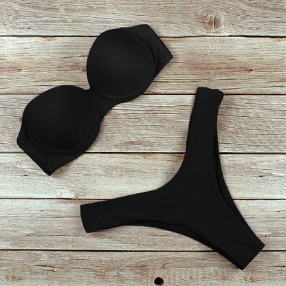 Women Swimsuit Sexy High Waist Bikini Swimwear Bikini Set Push Up Bathing Suit
